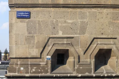 Fachada del Palacio Nacional en la Ciudad de México