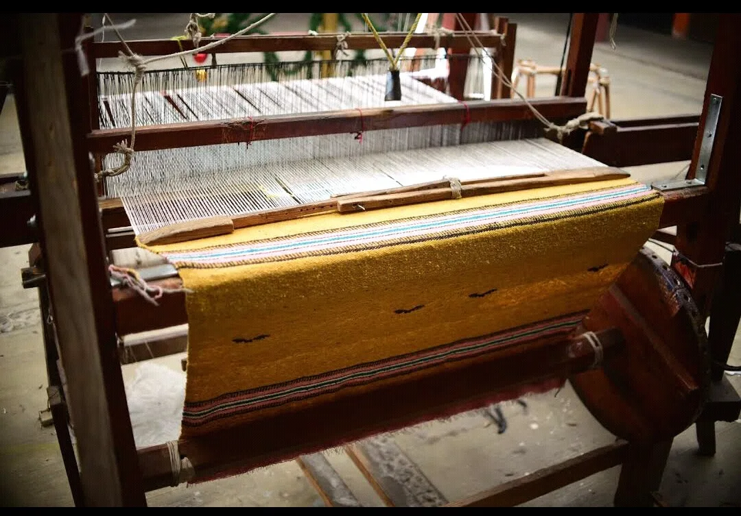 Telar tradicional textil de Santa Ana Chiautempan